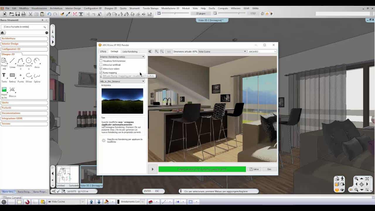 Come realizzare un rendering