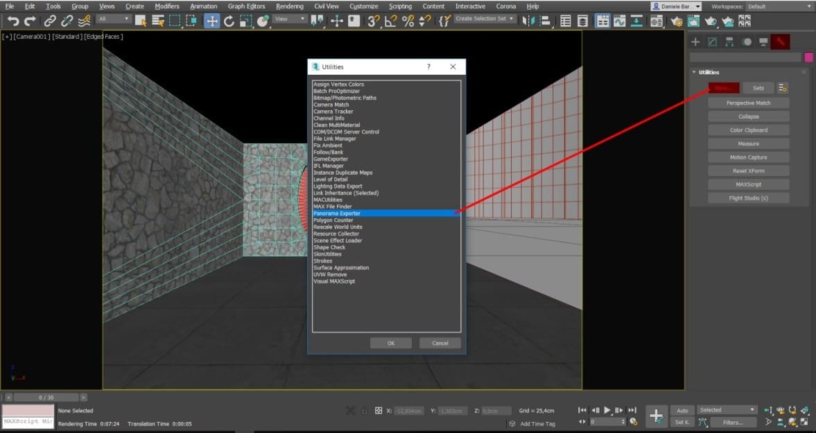 Crear panorámica 360º con Mental Ray