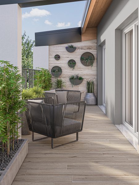 arredamento del terrazzo